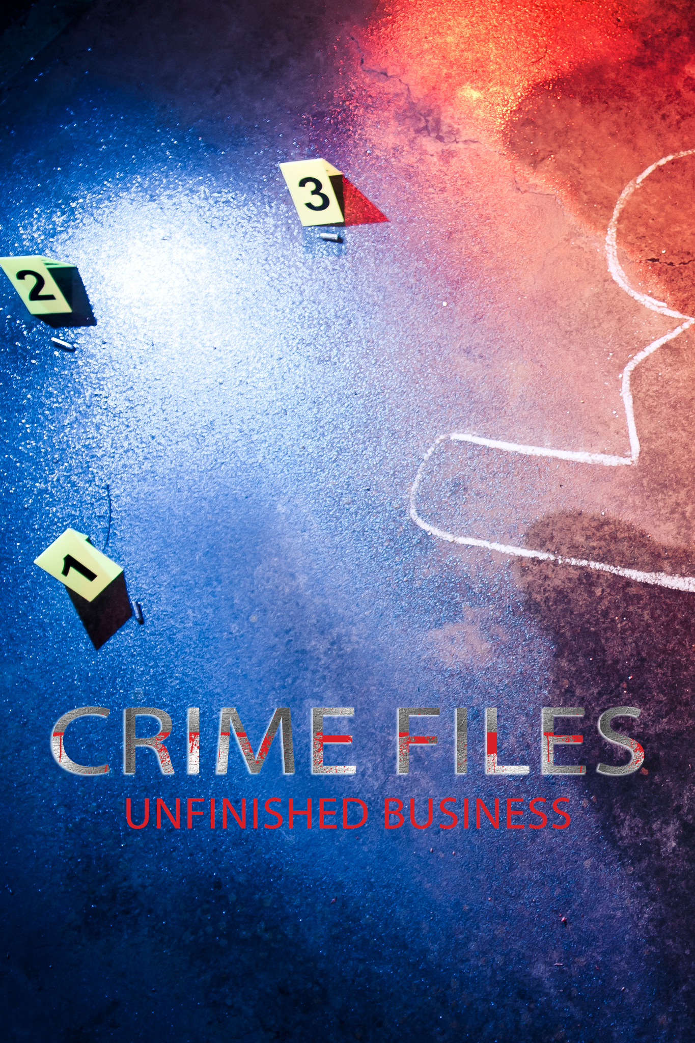 Crime scene investigation - collecting pistol and cartridger on forest way