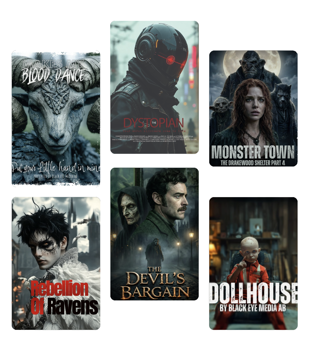 Collage Movies AI PNG