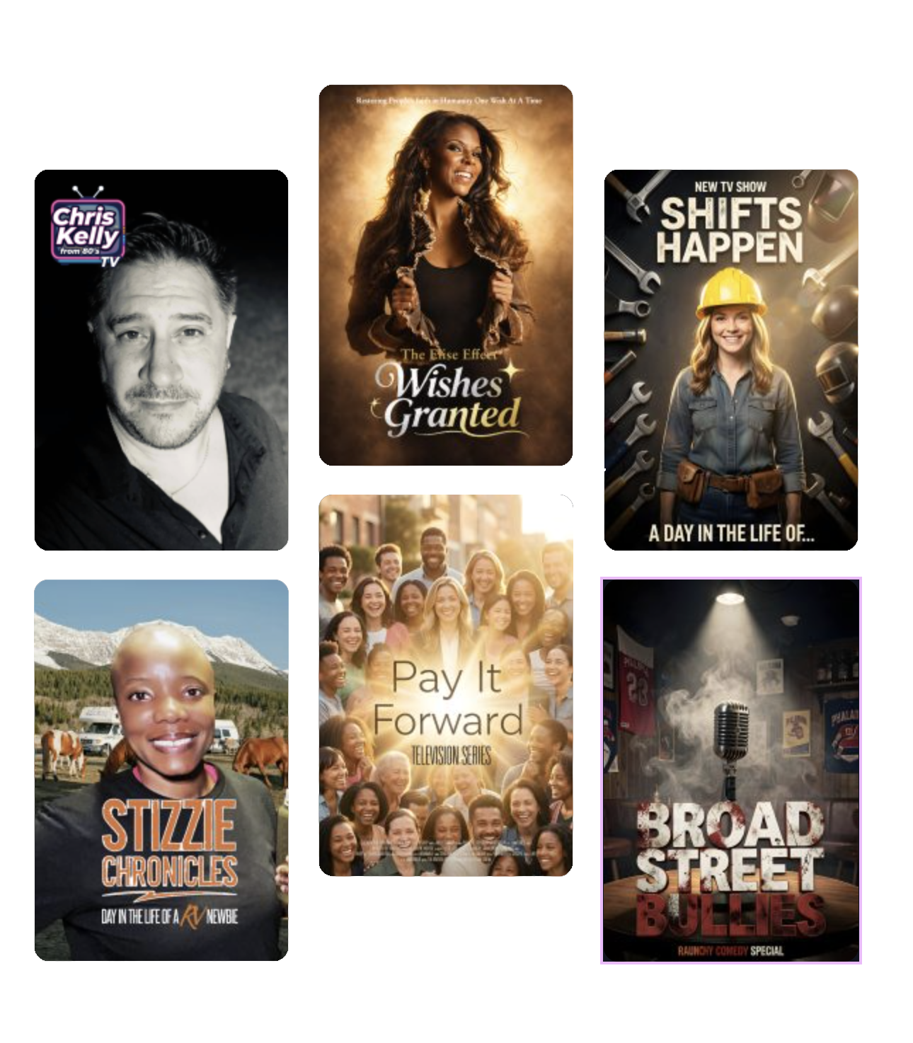 Collage Tv Shows PNG